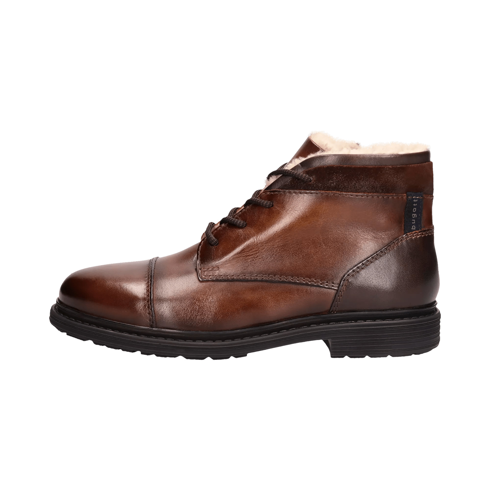 Bottes à Lacets Bugatti Pour Homme - Doublure Chaude - Semelle Intérieure Amovible - Style Urbain Décontracté - 11