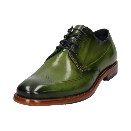 Leather Business lace-up green
