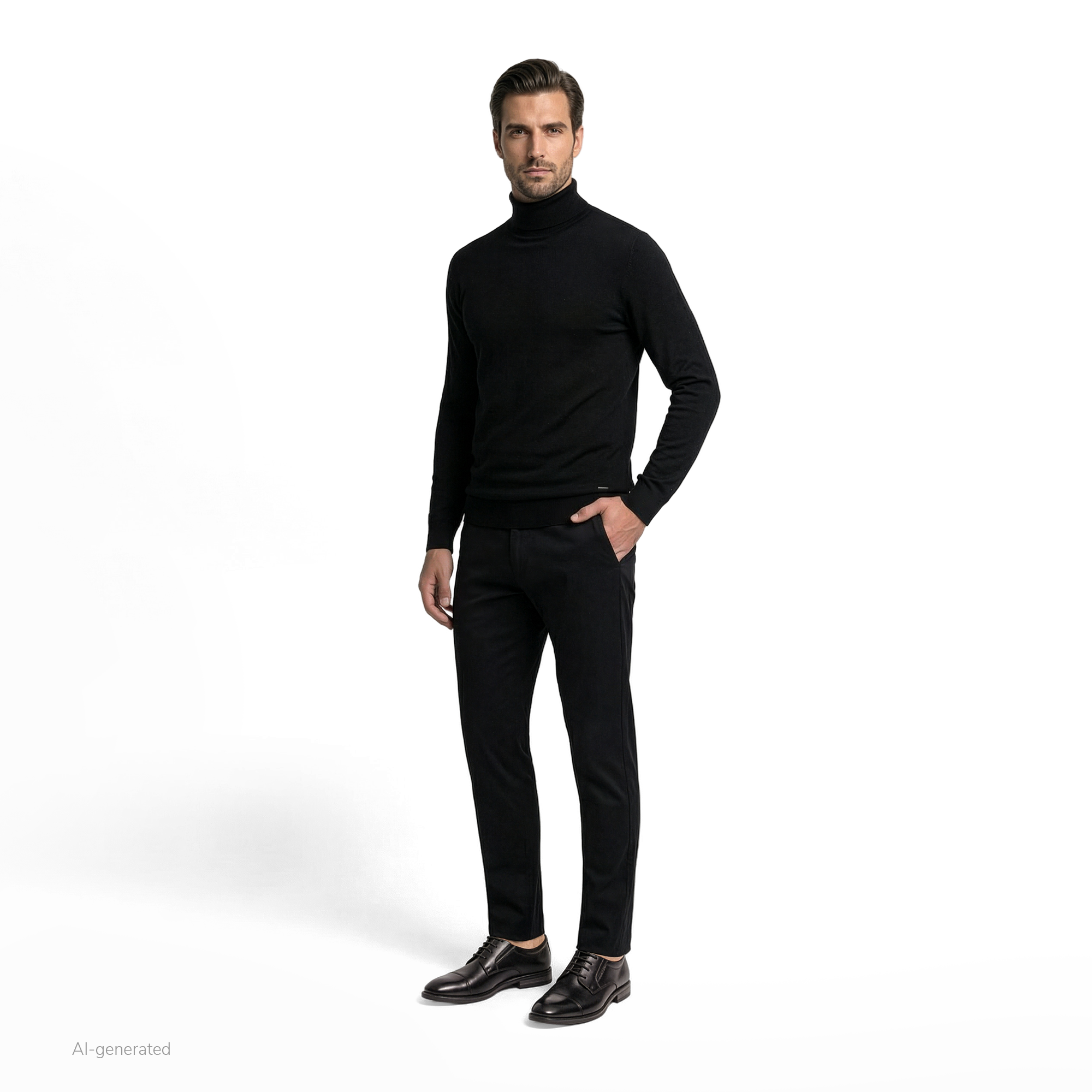 Leather Business Lace Shoe Amros black