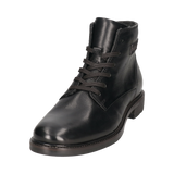 Leder Schnürstiefel schwarz