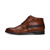 Cognacbraune Schnürstiefel aus Leder