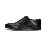 Schwarze Derby-Schuh aus Leder