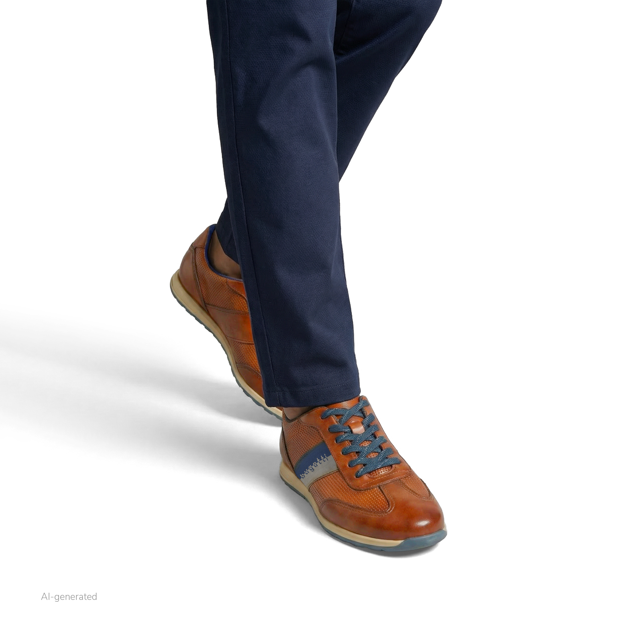 Leather Sneaker Thorello cognac