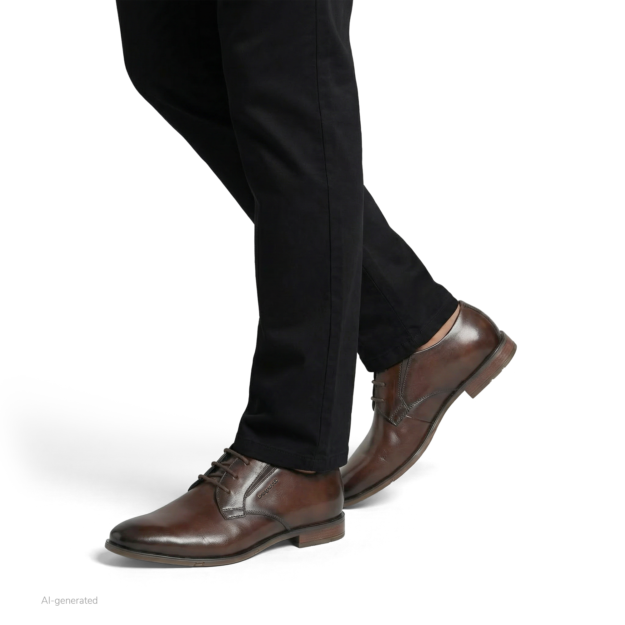 Leather Business Lace Shoe Gapo dark brown
