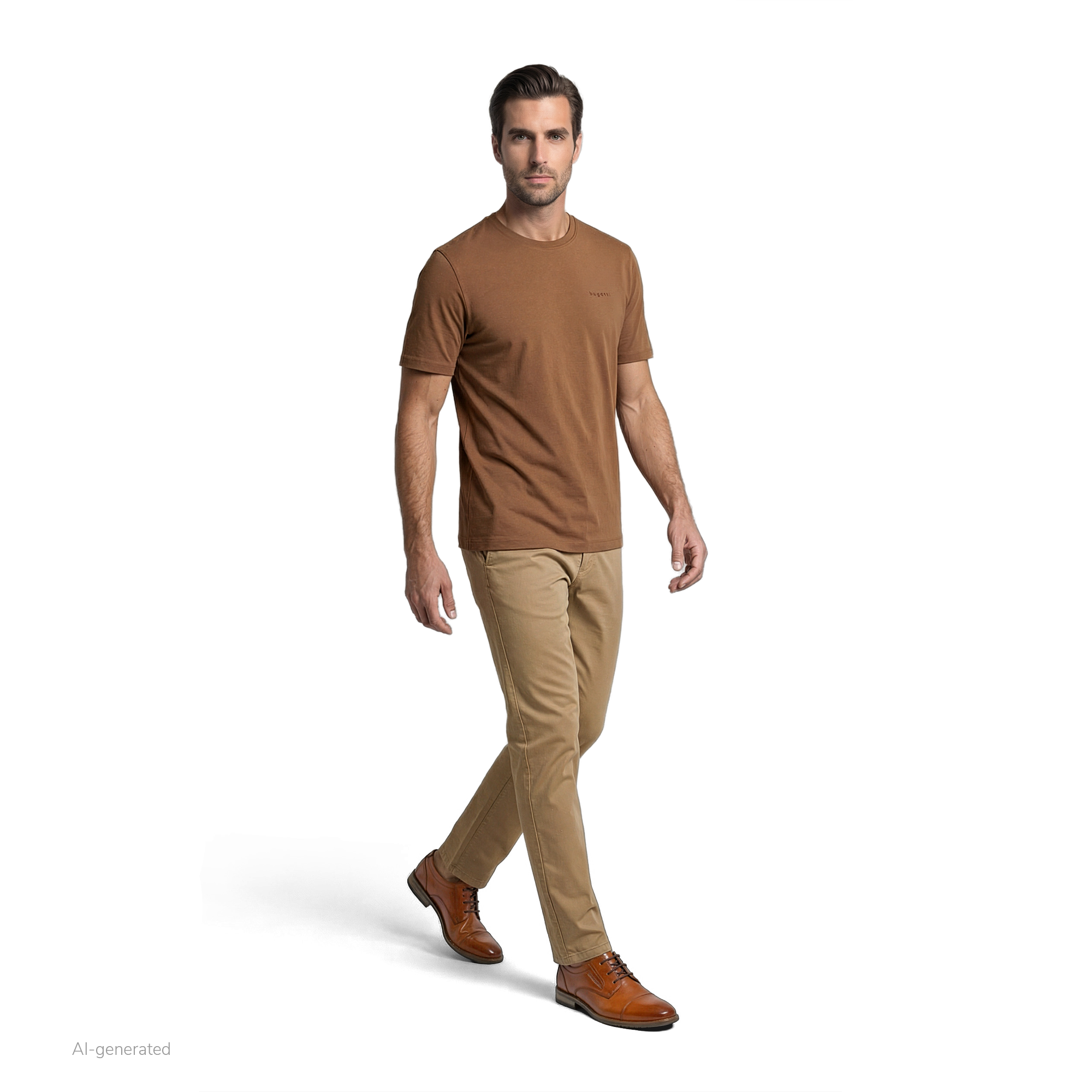 Leather Business Lace Shoe Amros cognac