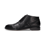 Schwarze Derby-Schuh aus Leder