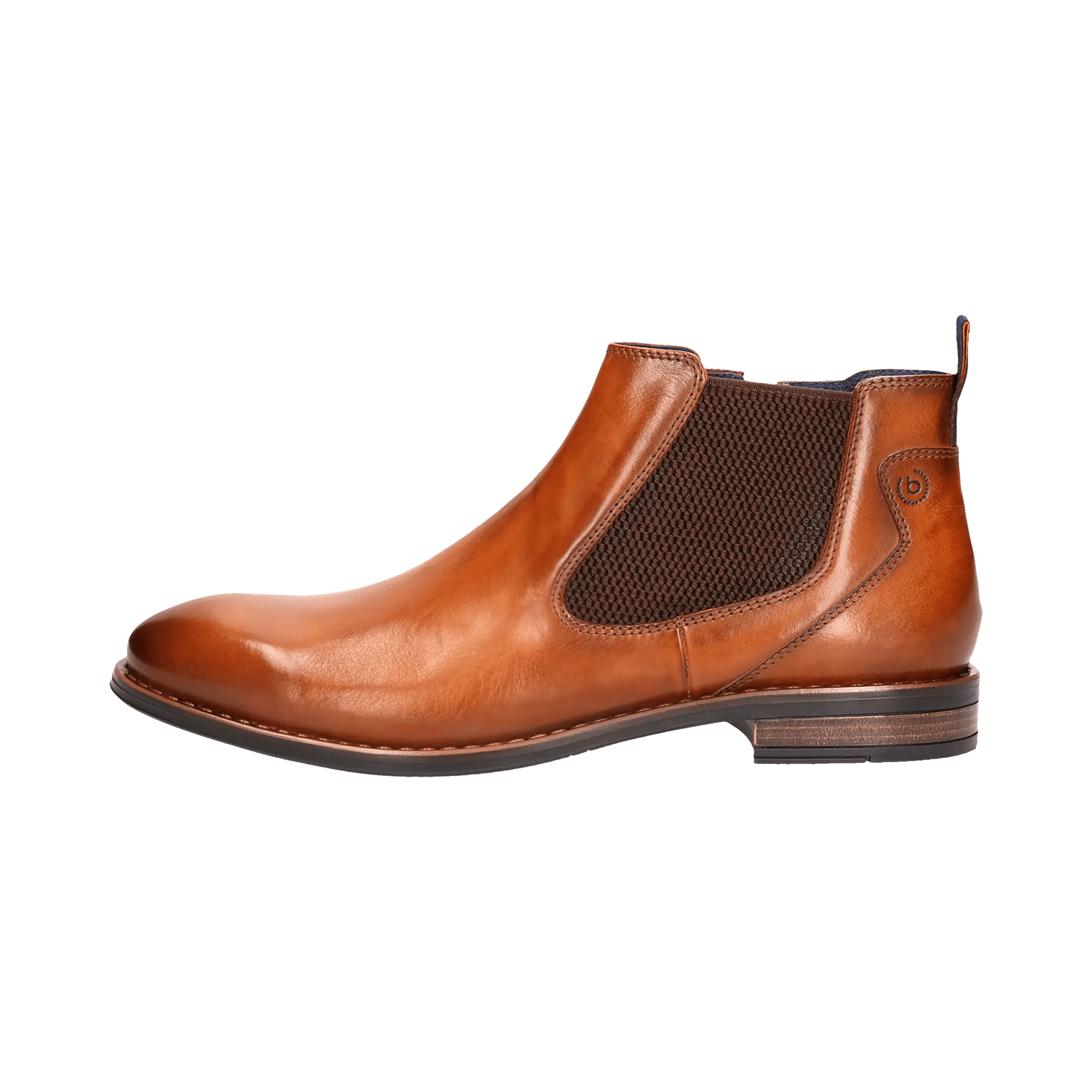 Leder Stiefel cognac