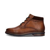 Cognacbraune Schnürstiefel aus Leder