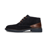 Dunkelblaue Derby-Schuh aus Leder