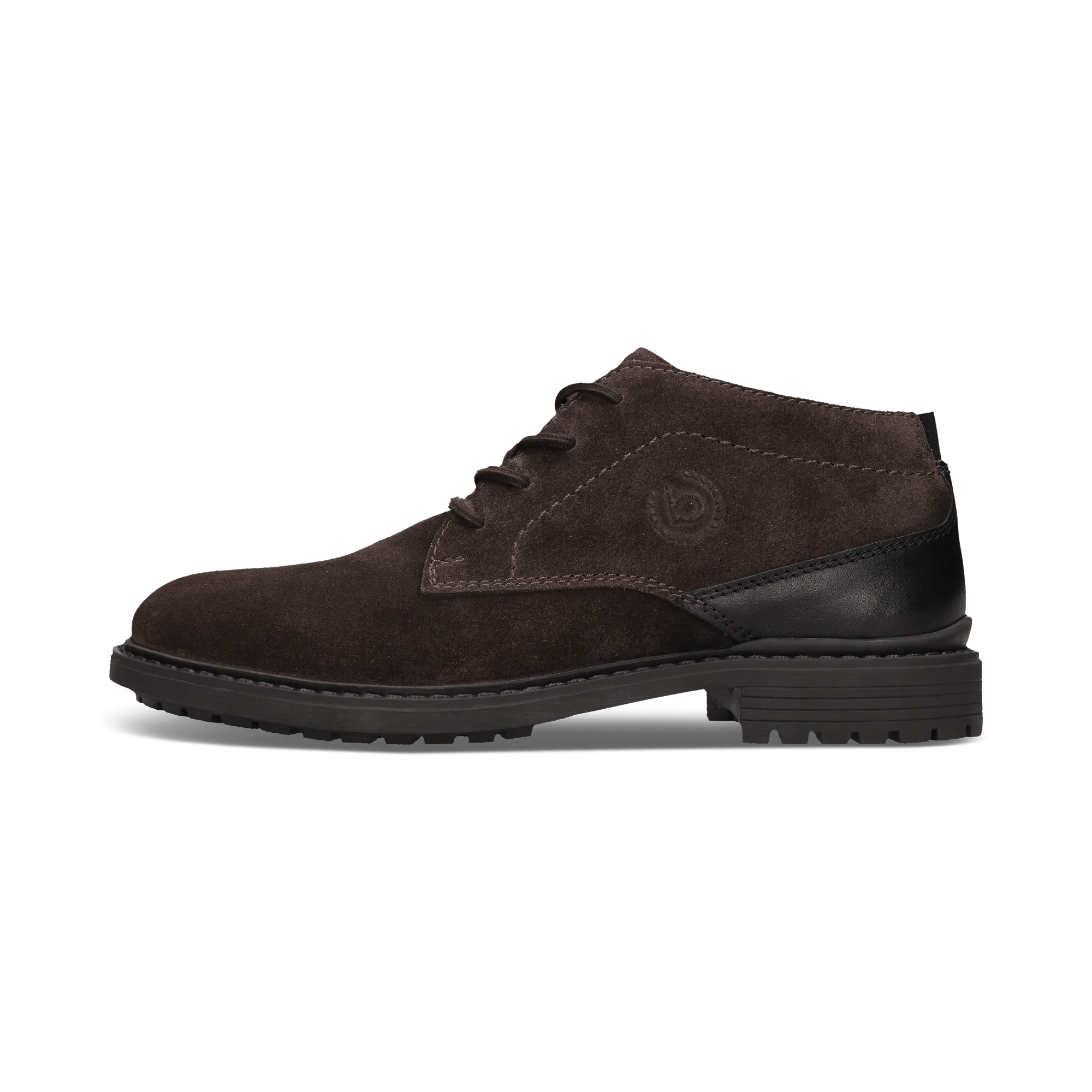 Dunkelbraune Derby-Schuh aus Leder
