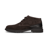 Dunkelbraune Derby-Schuh aus Leder