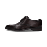 Dunkelbraune Derby-Schuh aus Leder