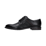 Schwarze Derby-Schuh aus Leder