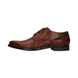 Leder Business Schnürer cognac