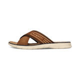 Leder Pantoletten cognac