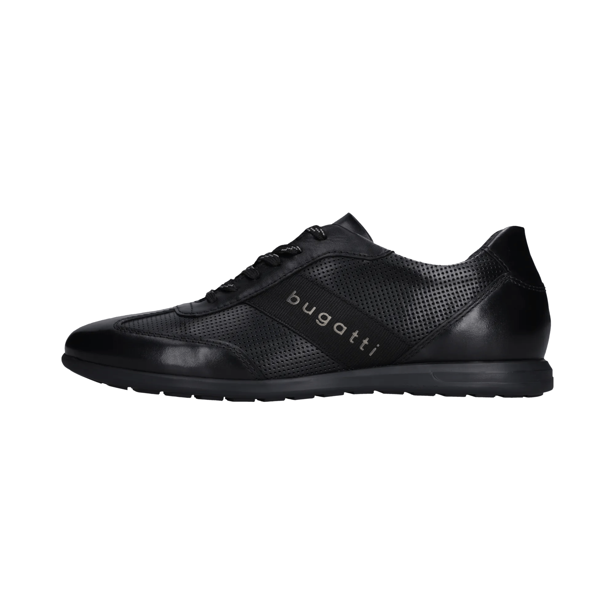 Leder Sneaker schwarz