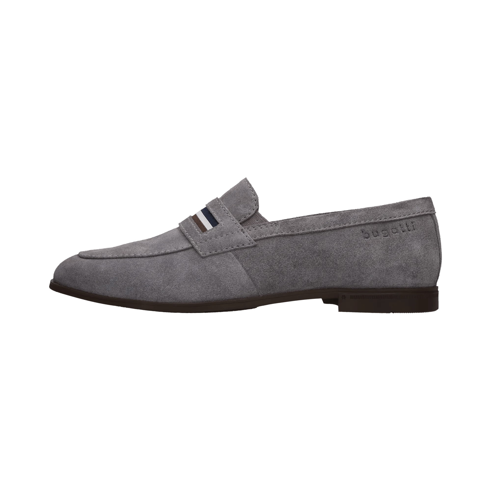 Leder Slip on grau