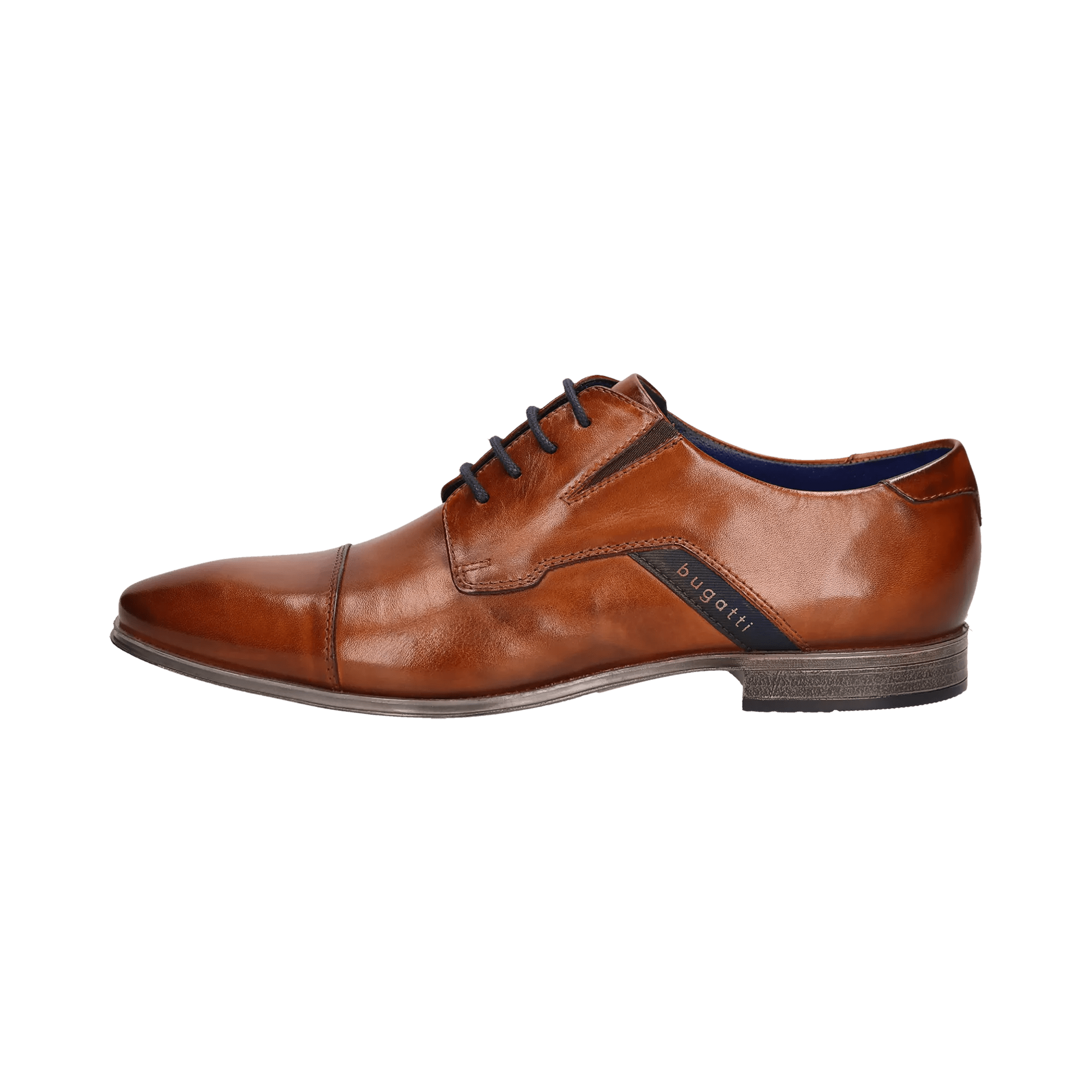 Leather business lace ups cognac