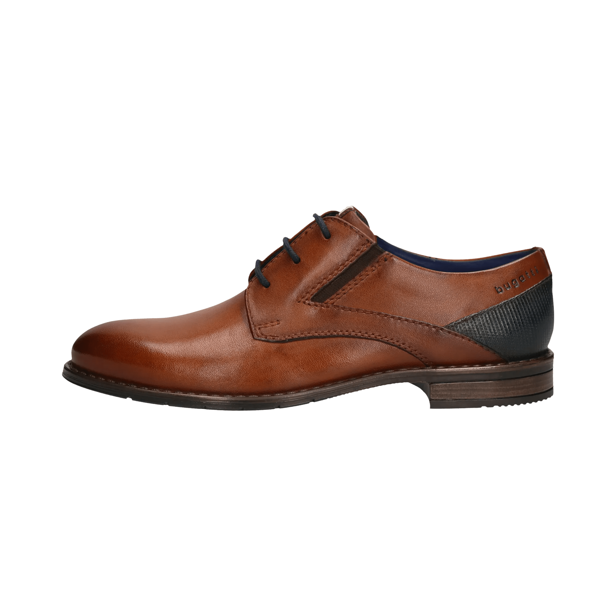Leder Business Schnürer cognac