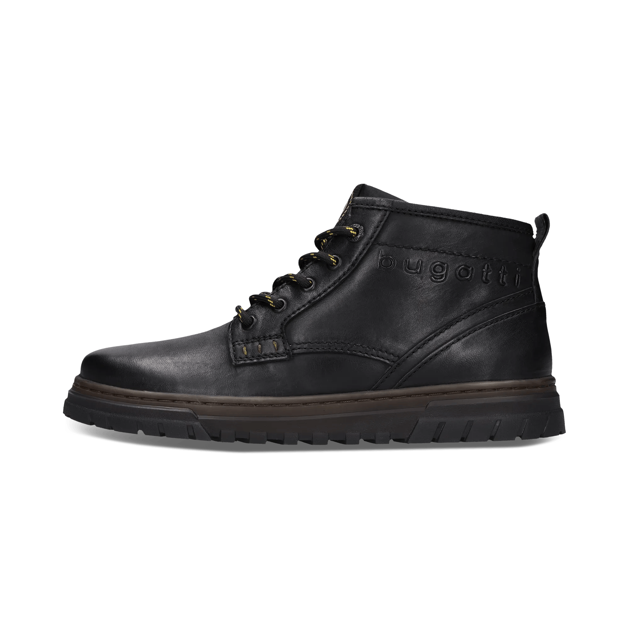 Schwarze Herren-Schnürstiefel aus Leder