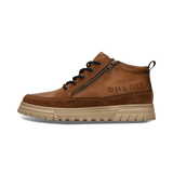 Cognacbraune Schnürstiefel aus Leder