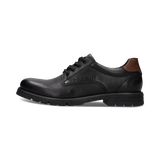 Schwarze Schnürschuh aus Leder