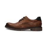 Cognacbraune Schnürschuh aus Leder