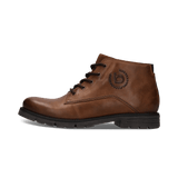 Cognacbraune Schnürstiefel aus Leder