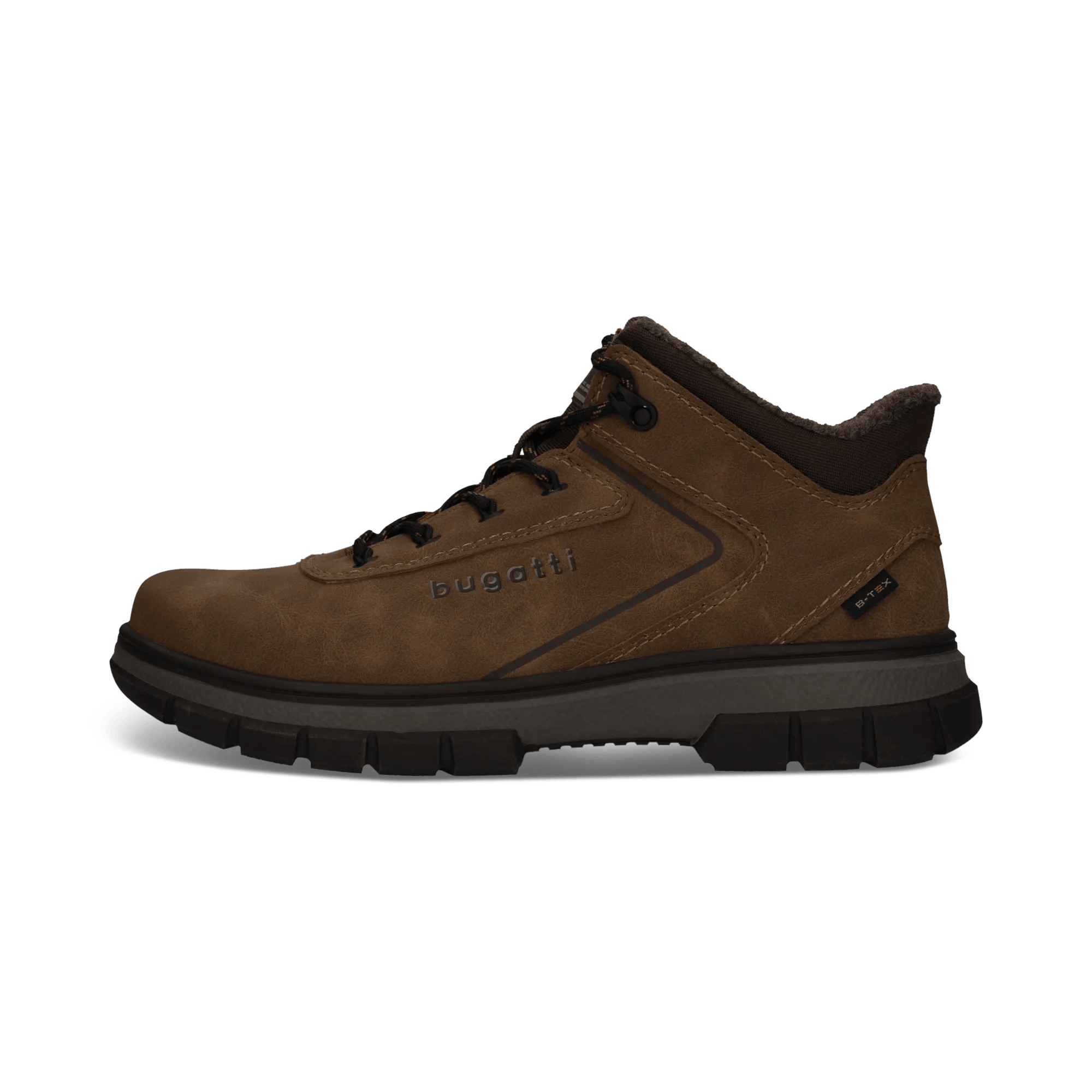 Cognacbraune Schnürstiefel