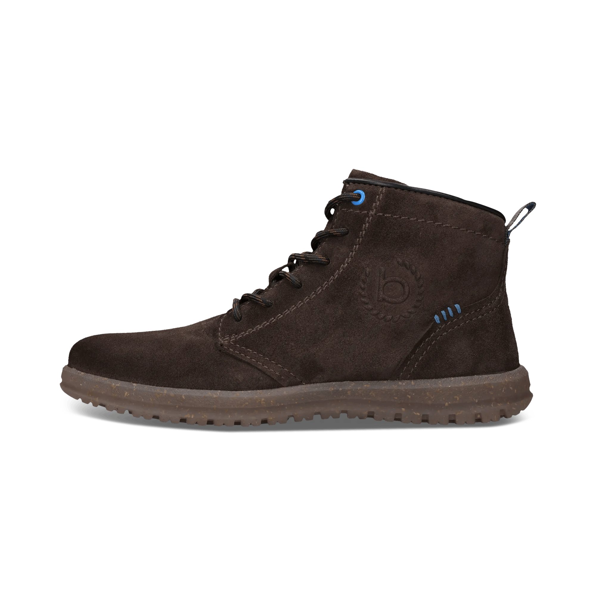 Dunkelgraue Schnürstiefel aus Leder