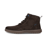 Dunkelgraue Schnürstiefel aus Leder