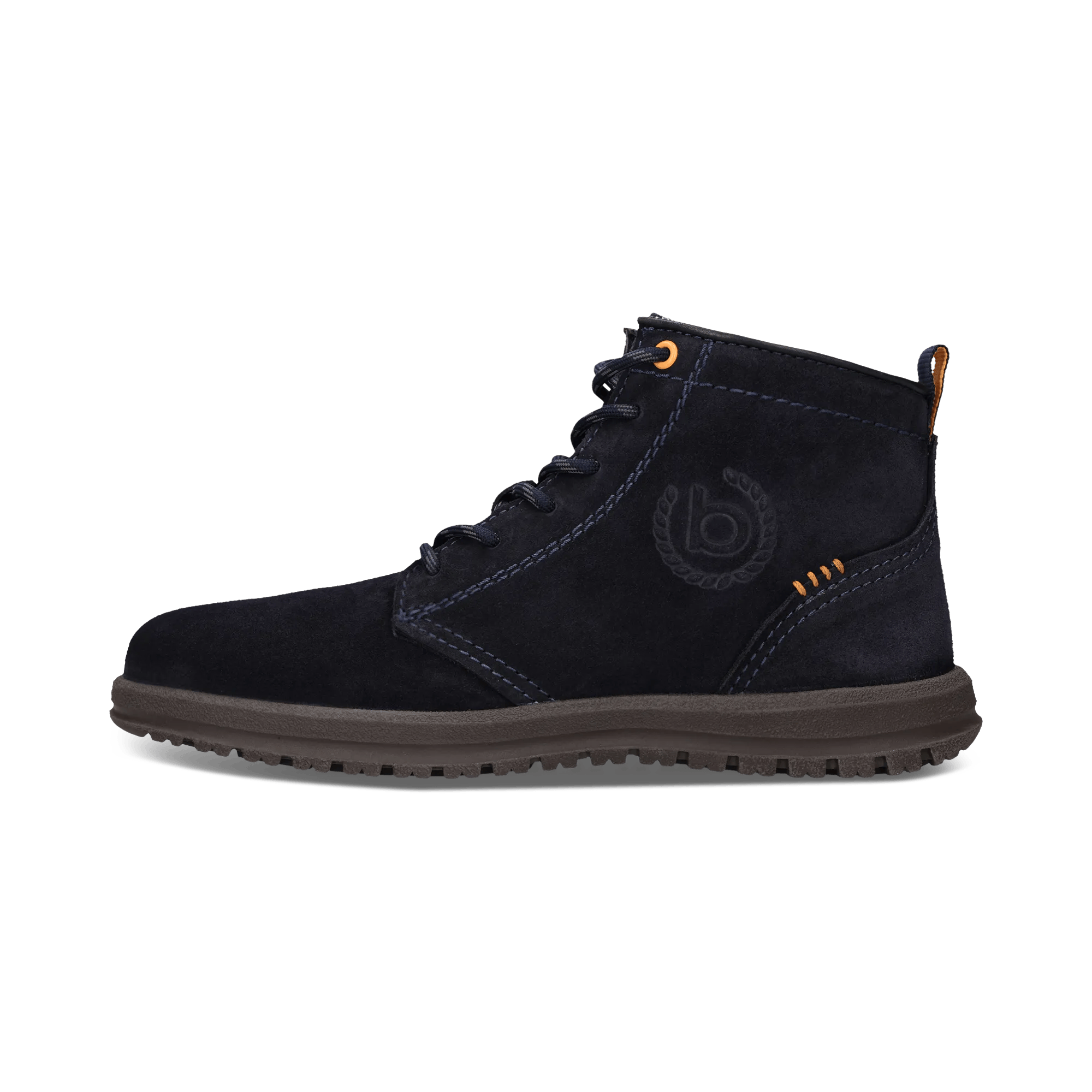 Dunkelblaue Herren-Schnürstiefel aus Leder