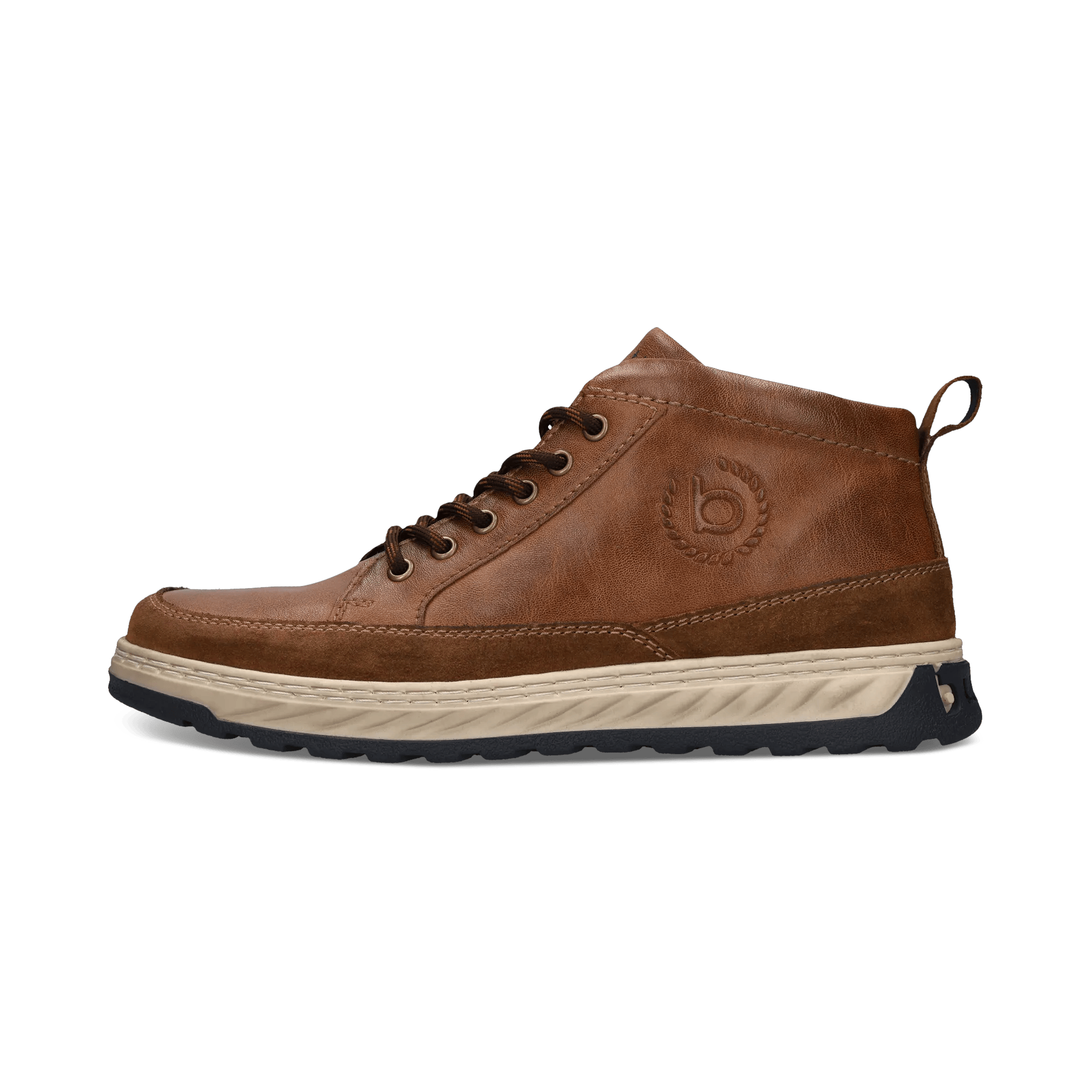 Cognacbraune Herren-Schnürstiefel