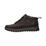Leder Schnürstiefel dunkelgrau
