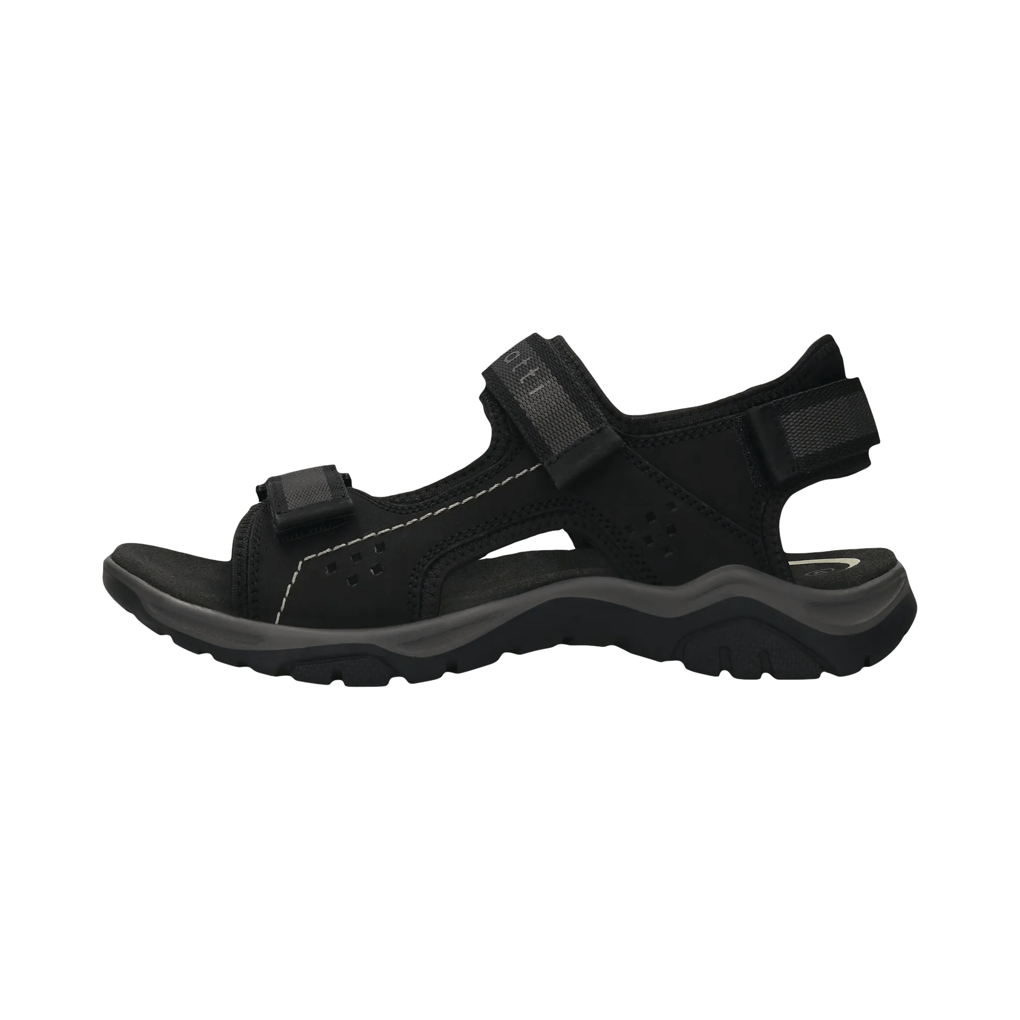 Leder Sandale schwarz