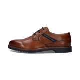 Cognacbraune Schnürschuh aus Leder