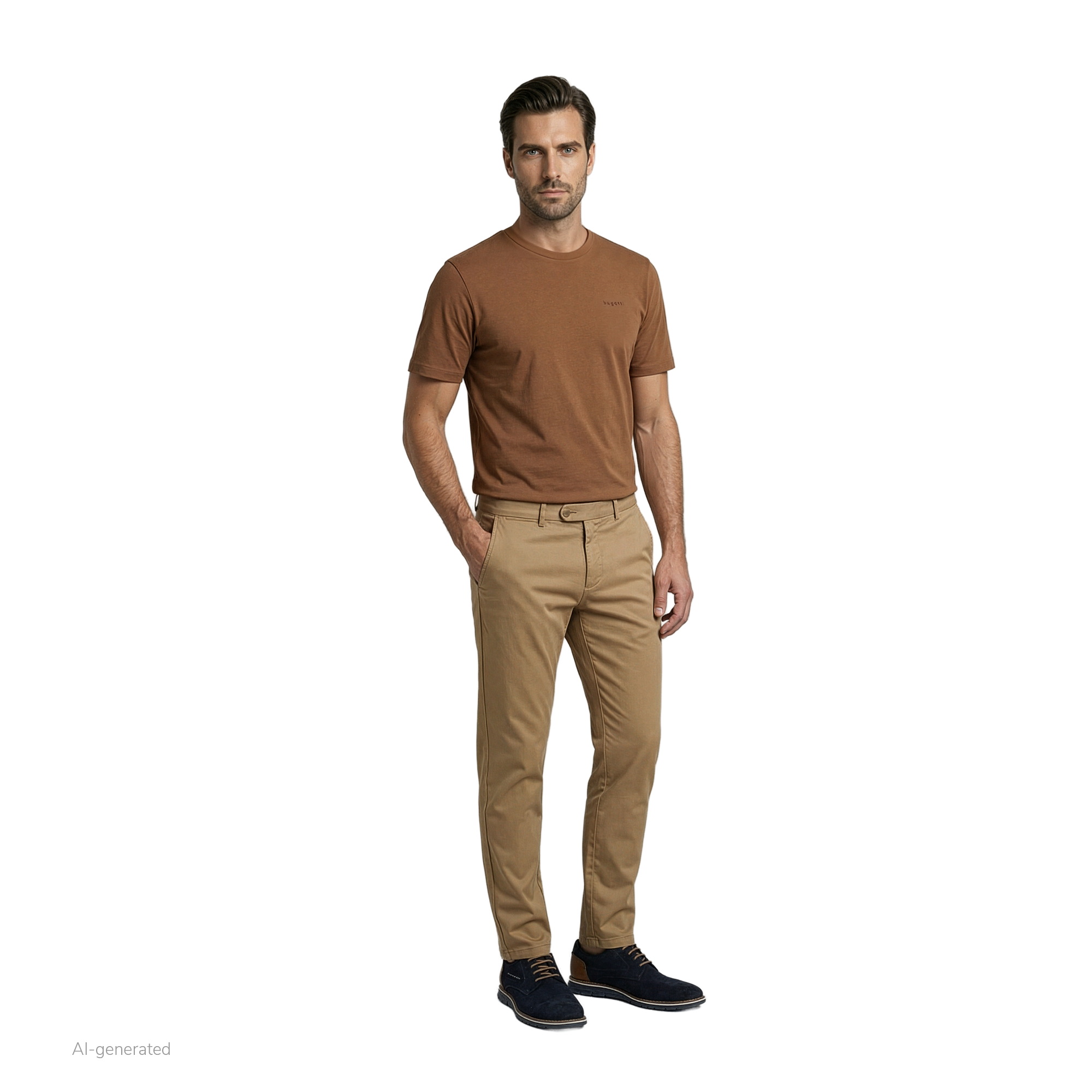 Leder Schnürer Simone Comfort dunkelblau