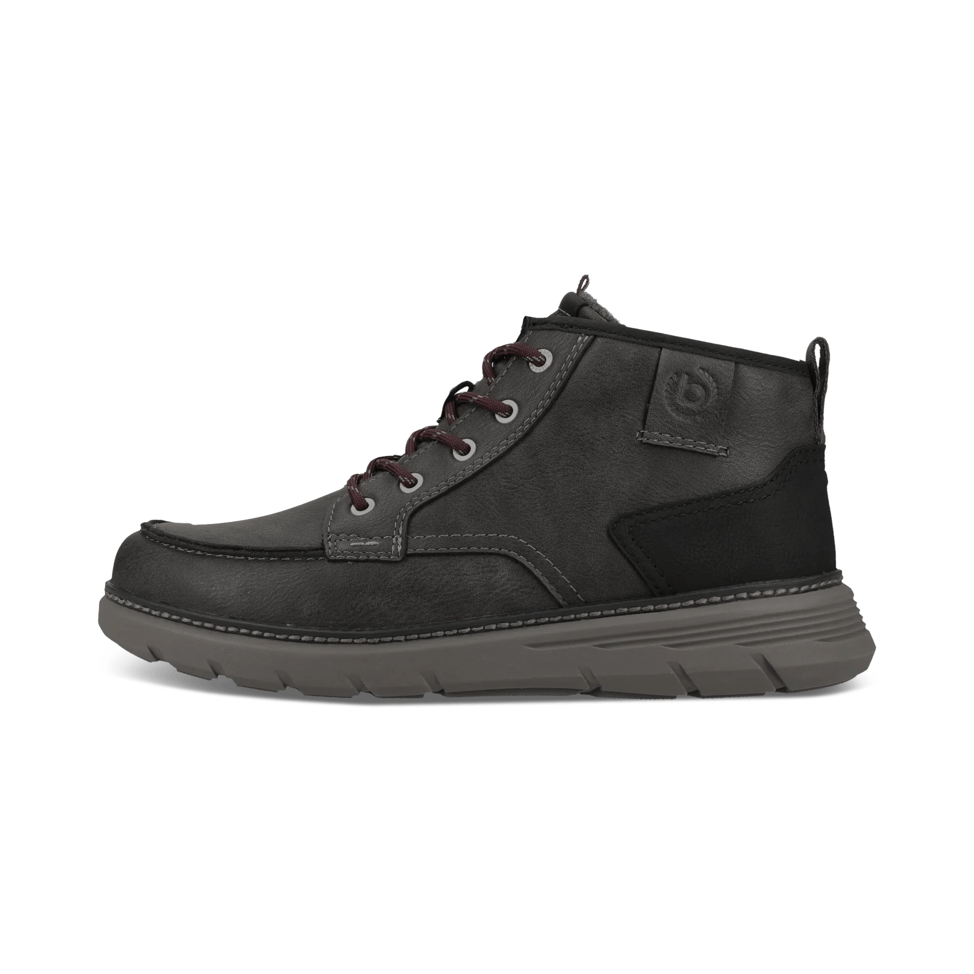 Graue Schnürstiefel