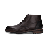 Dunkelbraune Schnürstiefel aus Leder