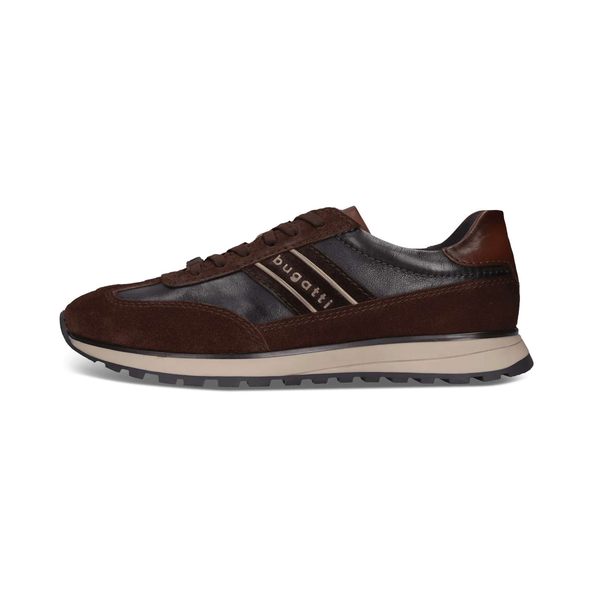Dunkelbraune Herren-Sneaker aus Leder