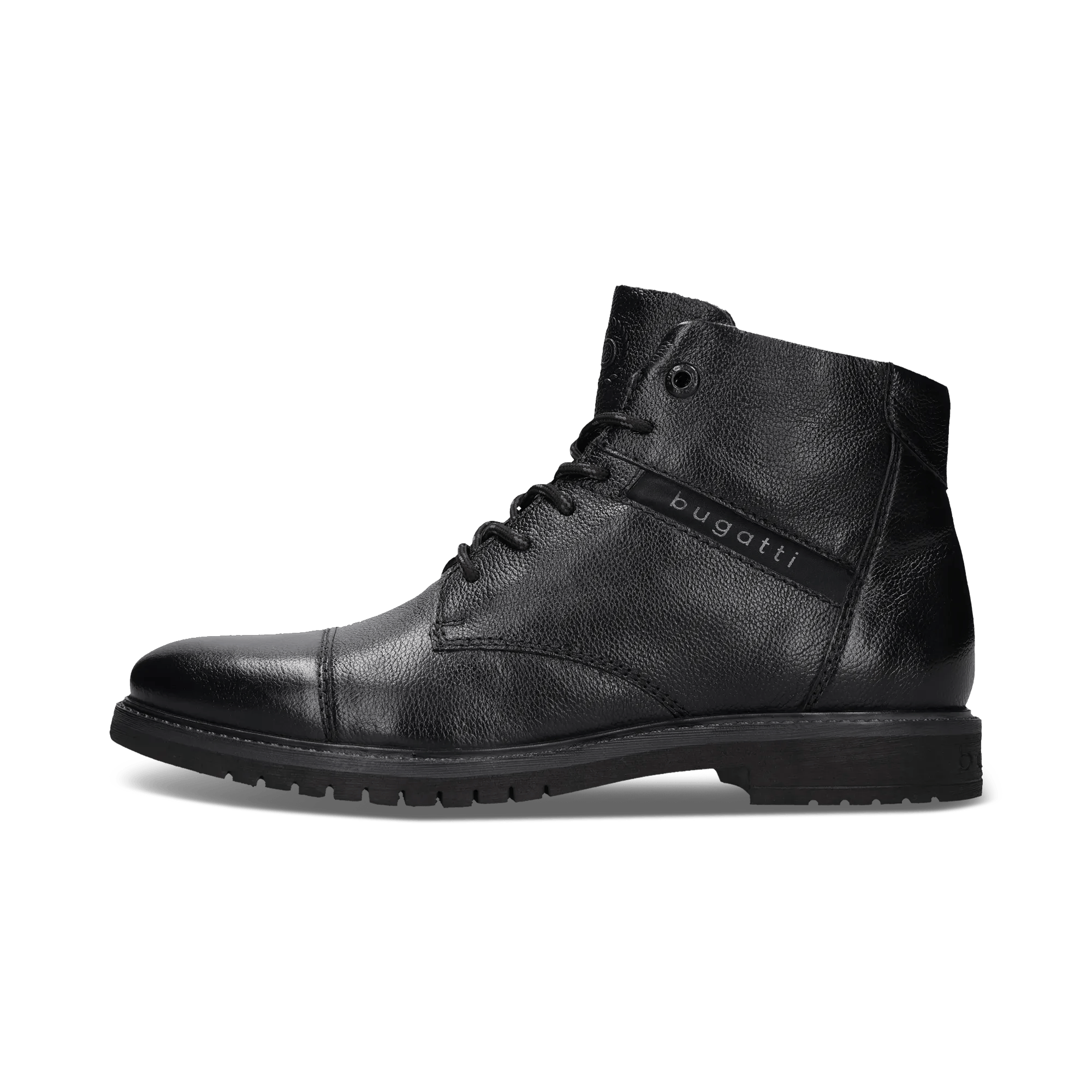 Schwarze Stiefel aus Leder