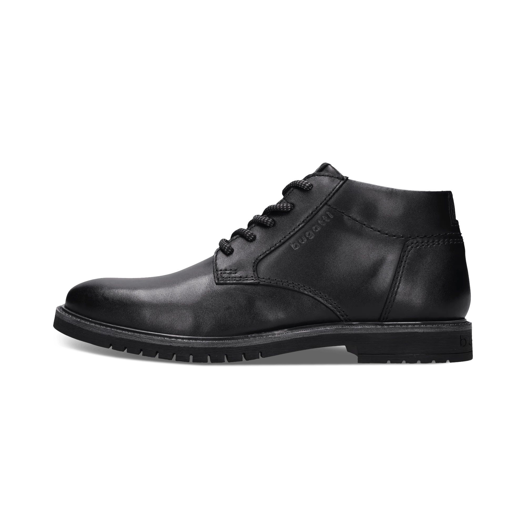 Schwarze Herren-Schnürstiefel aus Leder