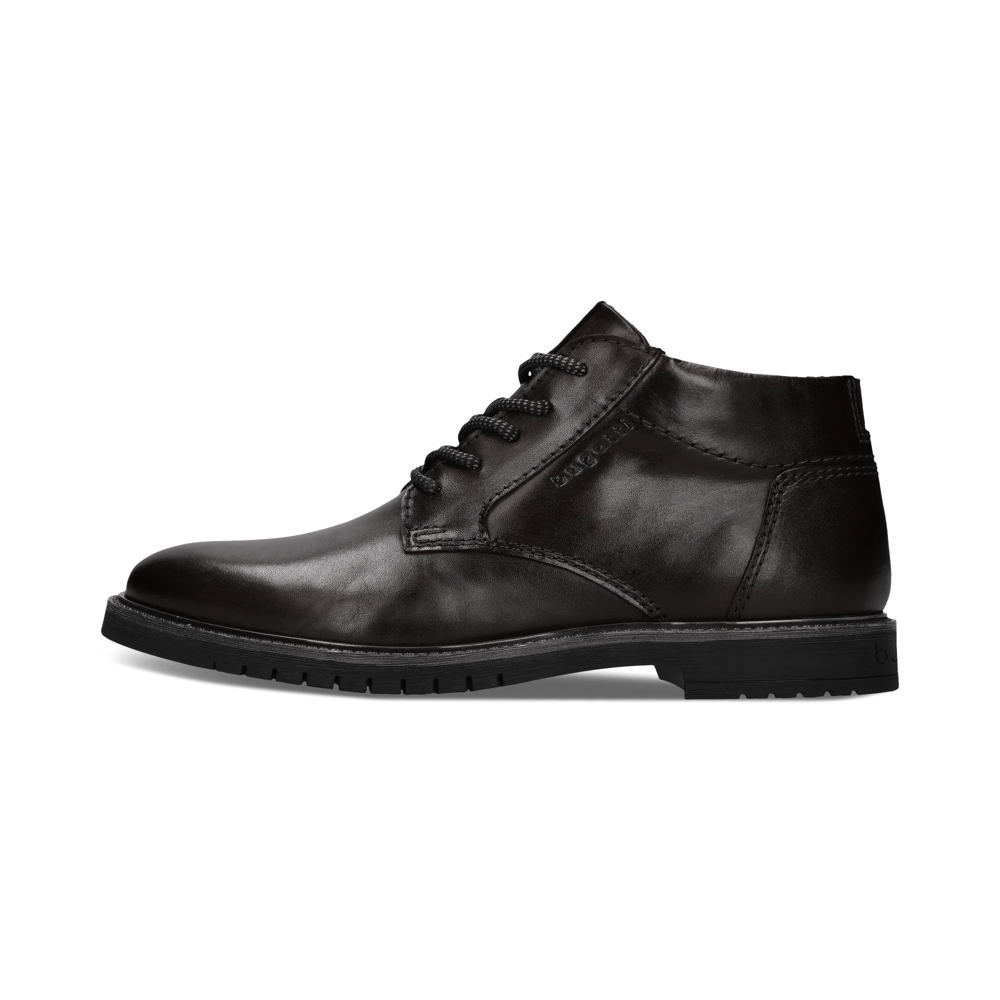 Dunkelbraune Herren-Schnürstiefel aus Leder