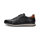 Leder Sneaker schwarz