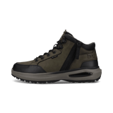 Dunkelgrüne Schnürstiefel