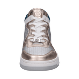 Leather sneaker silver