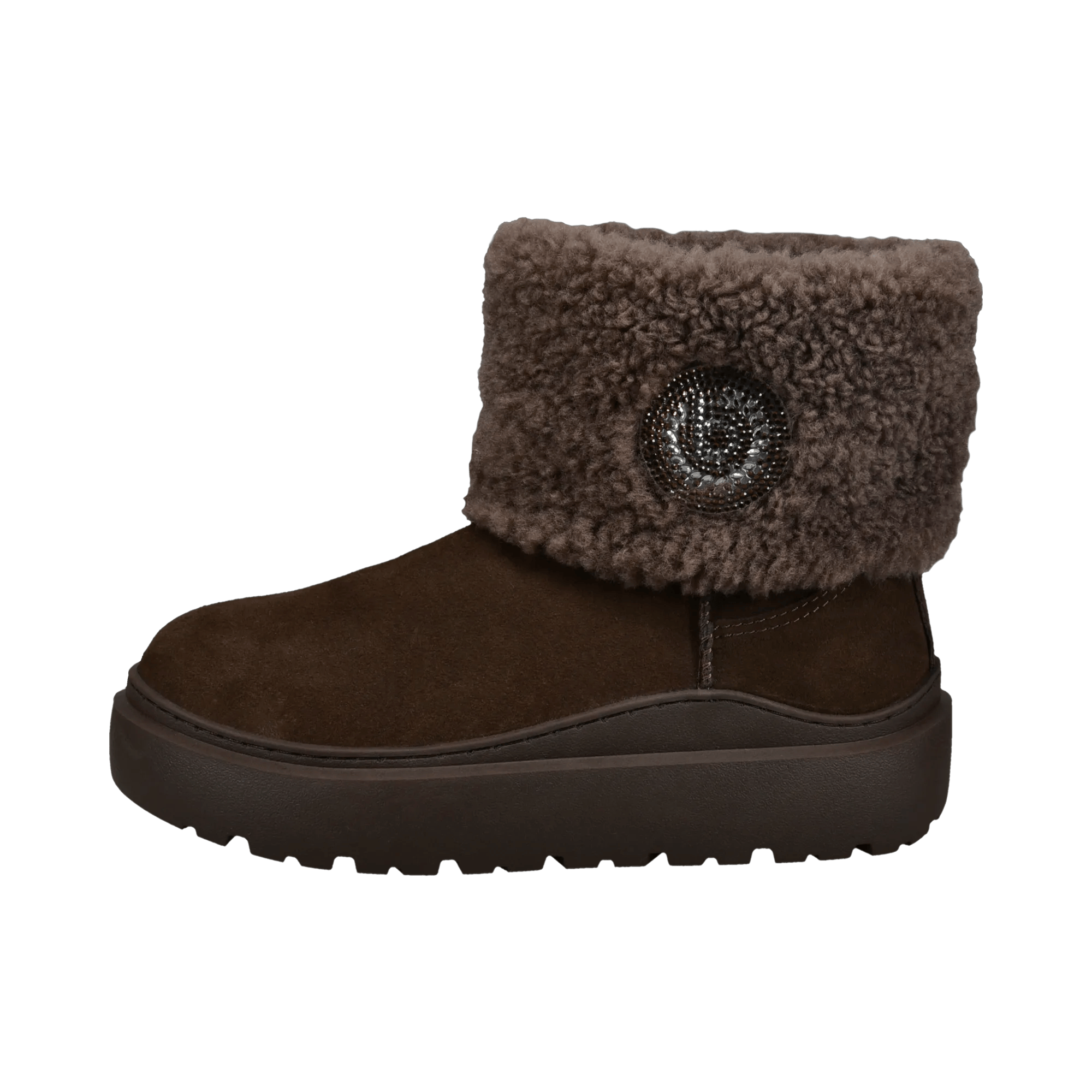 Dunkelbraune Stiefel aus Leder