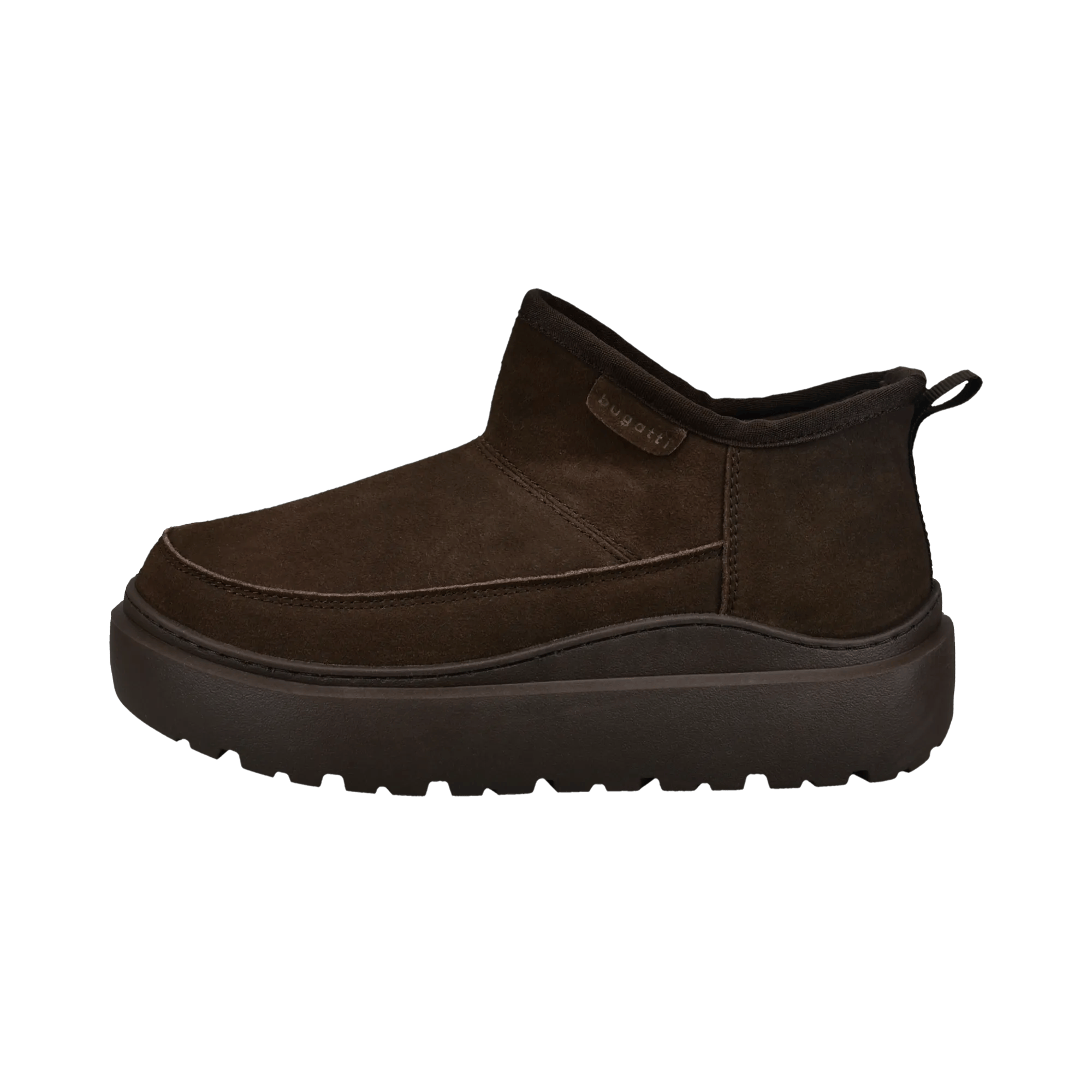 Dunkelbraune Damen-Stiefel aus Leder