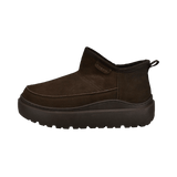 Dunkelbraune Damen-Stiefel aus Leder