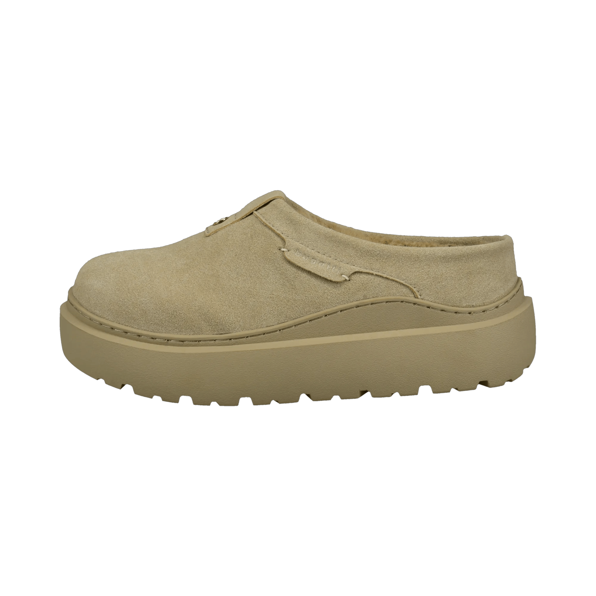 Beige Slip-On aus Leder